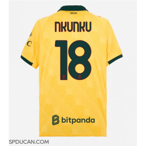 Muški Nogometni Dres AC Milan Christopher Nkunku #18 Rezervni 2025-26 Kratak Rukav